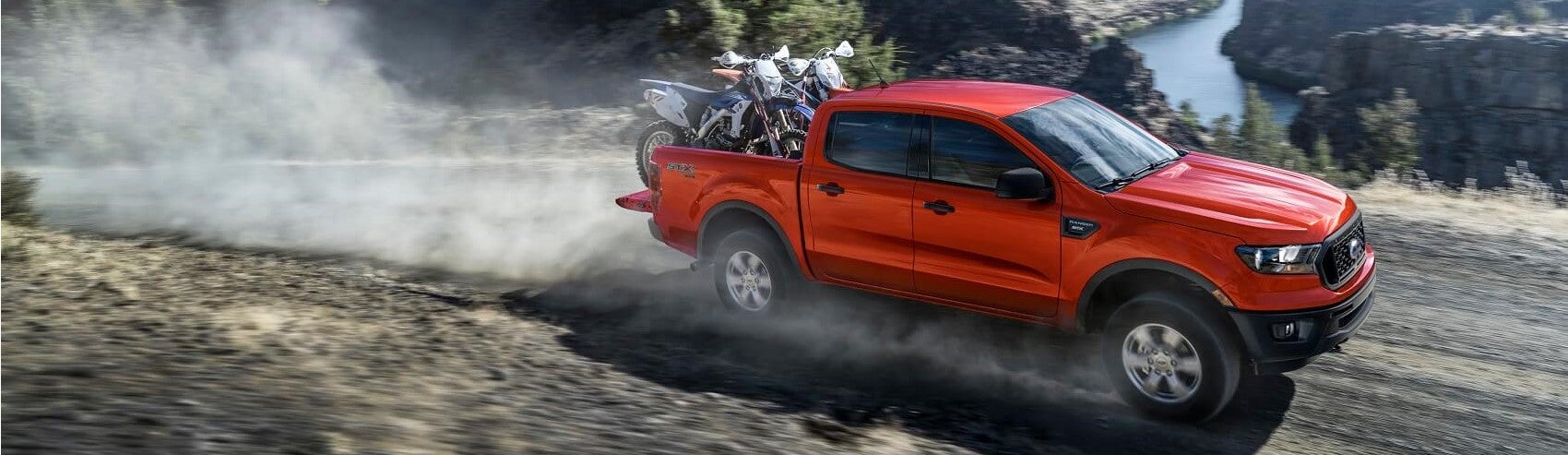 Ford Ranger in Red Race Snipped